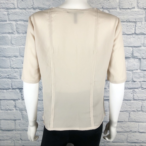 BCBGMaxAzria Sophie V-Neck Sheer Lace Blouse - Picture 4 of 7